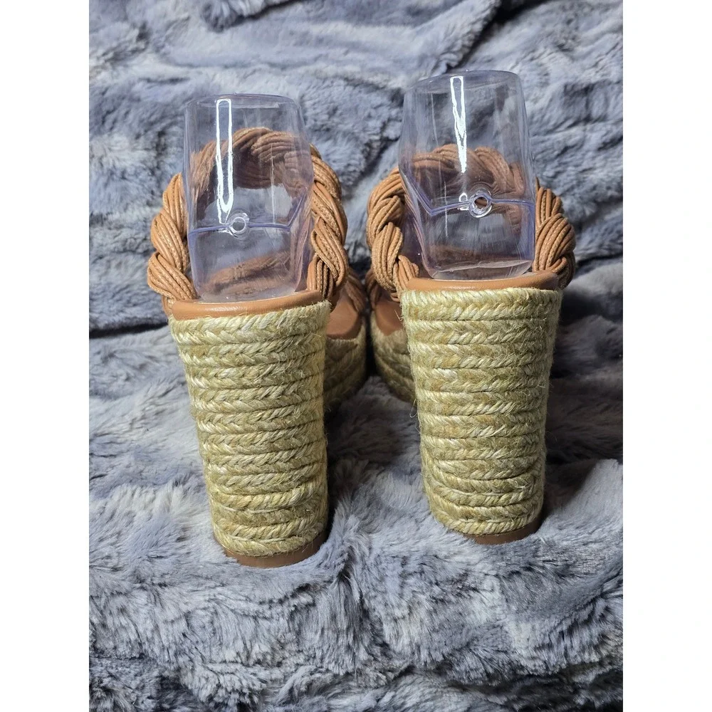 NWB‎ Stuart Weitzman Braida Espadrille  Wedge Sandal size 9.5 - Picture 6 of 9